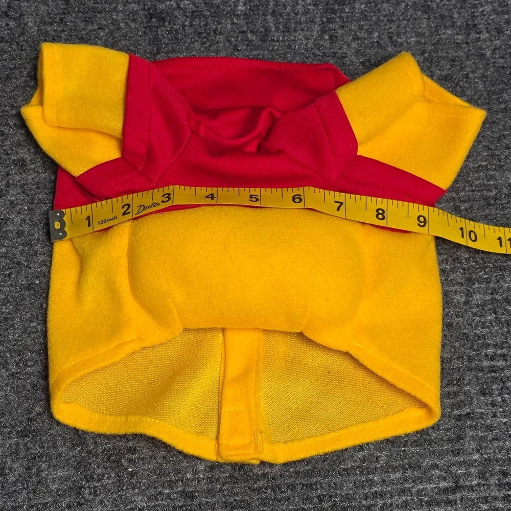 Rubies Disney‎ Winnie the Pooh Pet Costume Size Medium Red Yellow Padded Belly